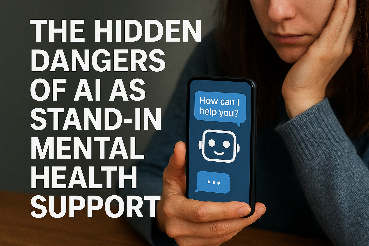 The Hidden Dangers of AI as Stand-In Mental Health Support